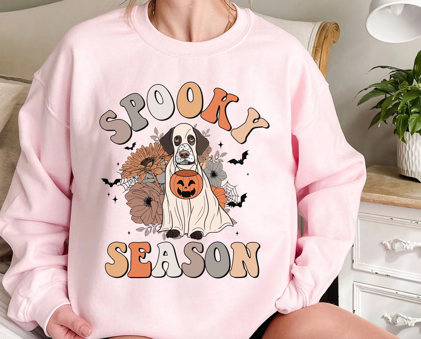 German Shorthaired Pointer Spooky Season Shirt, German Shorthaired Pointer Ghost Shirt, German Shorthaired Pointer Halloween Shirt