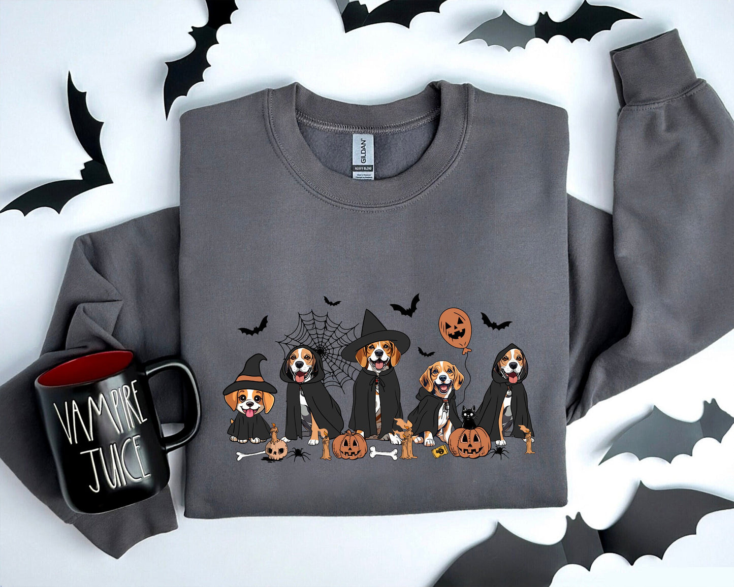 Beagle Witch Sweatshirt, Beagle Halloween Shirt, Witch Beagle Shirt, Witch Dog Halloween Shirt