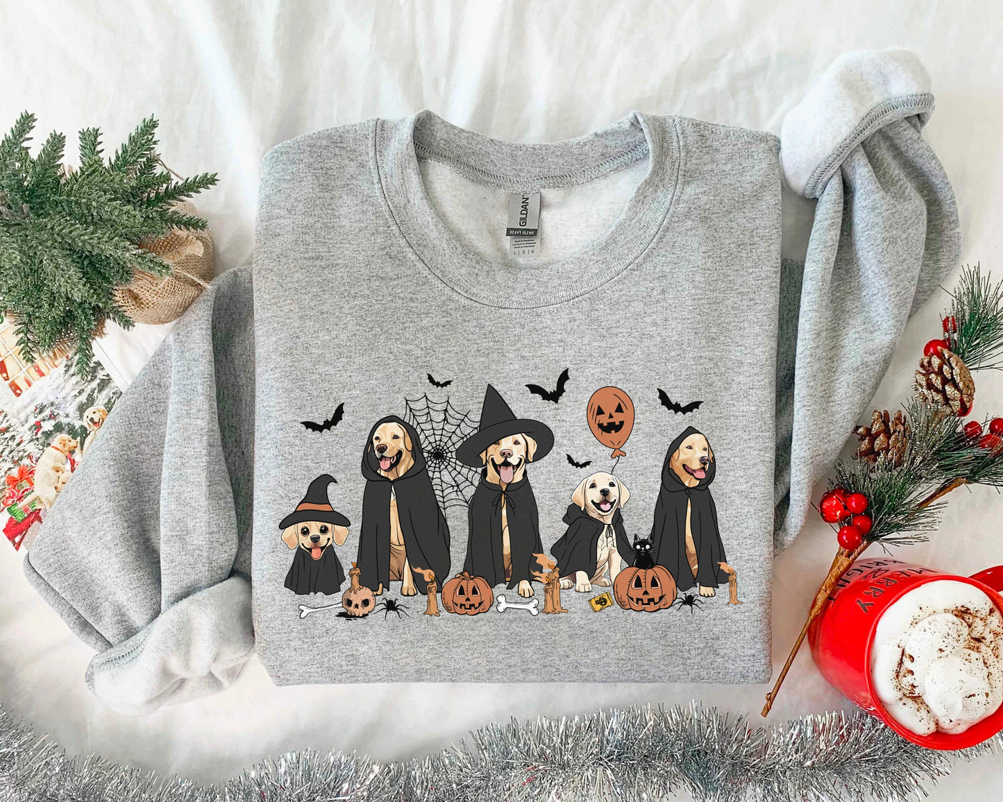 Labrador Retriever Witch Sweatshirt, Labrador Retriever Halloween Shirt, Witch Labrador Retriever Shirt, Witch Dog Halloween Shirt