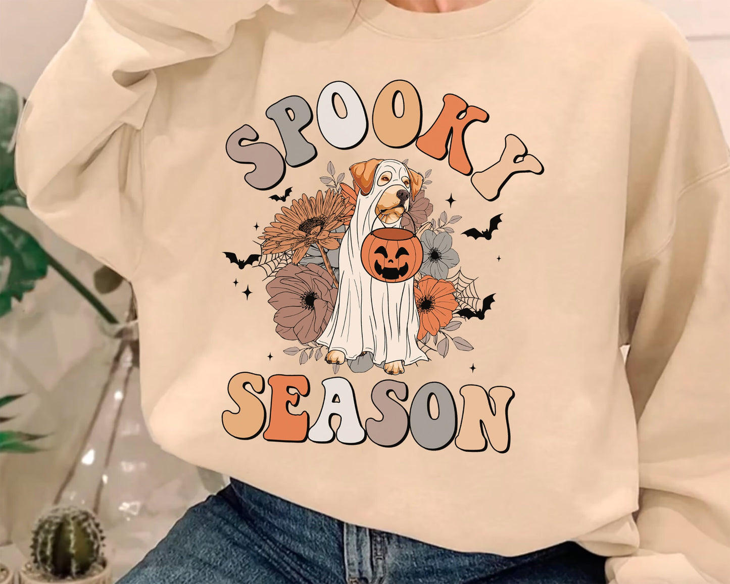 Labrador Retriever Spooky Season Shirt, Labrador Retriever Ghost Shirt, Labrador Retriever Halloween Shirt, Labrador Retriever Dog Lover