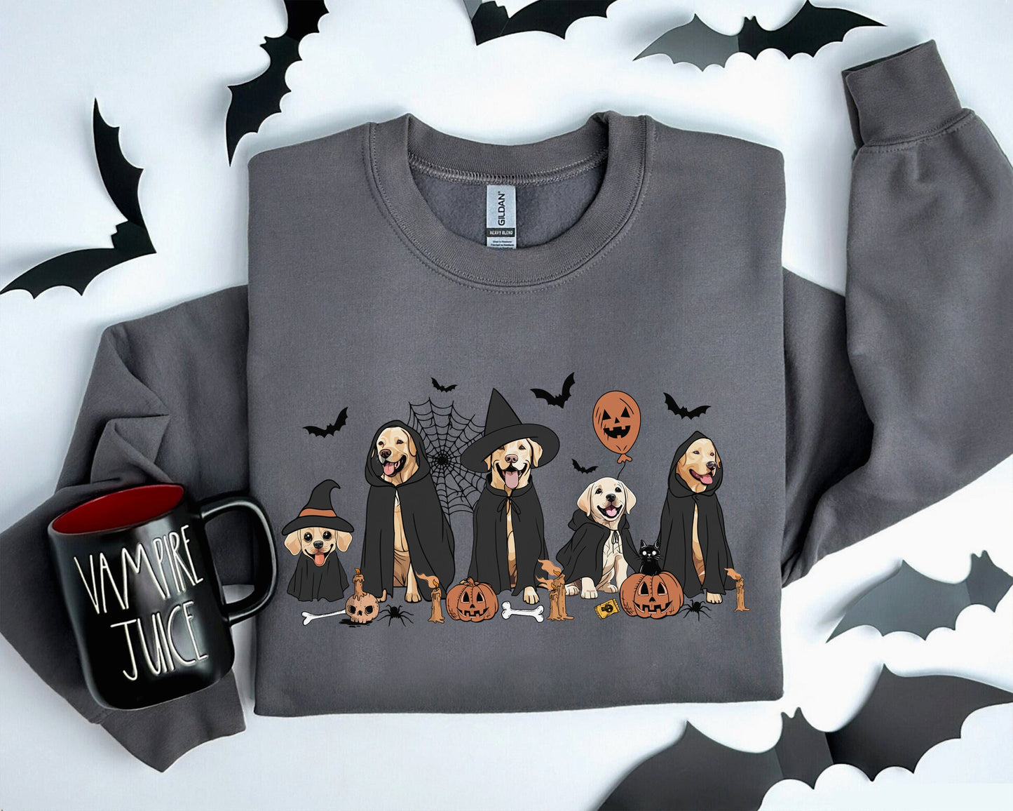 Labrador Retriever Witch Sweatshirt, Labrador Retriever Halloween Shirt, Witch Labrador Retriever Shirt, Witch Dog Halloween Shirt
