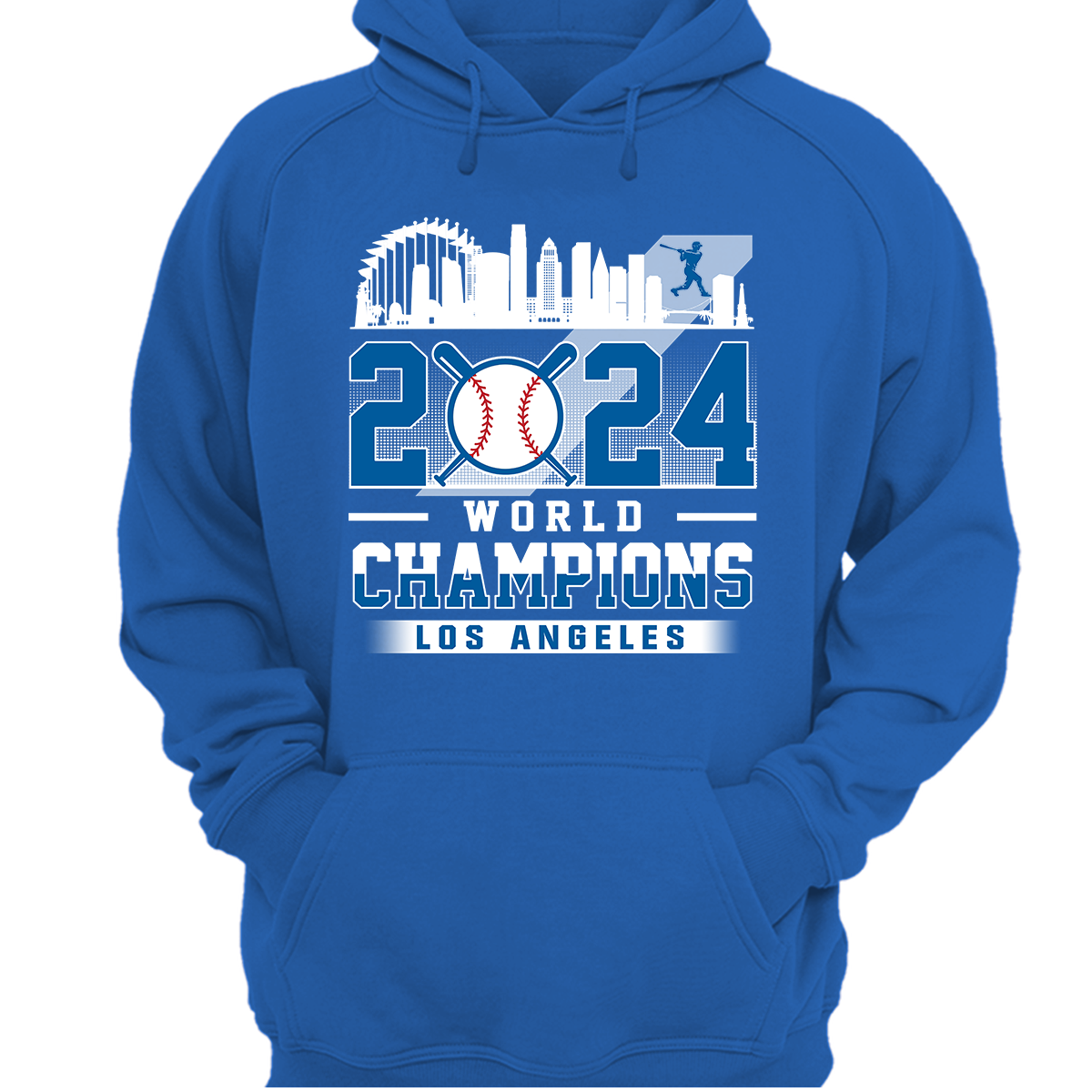 Los Angeles D Baseball 2024 World Champions Sweatshirt, L.A Baseball World Champs Shirt, Los Angeles Baseball Champs Gifts