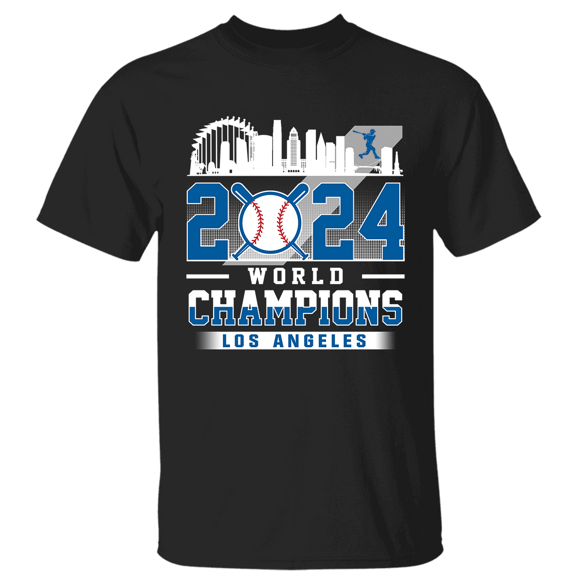 Los Angeles D Baseball 2024 World Champions Sweatshirt, L.A Baseball World Champs Shirt, Los Angeles Baseball Champs Gifts