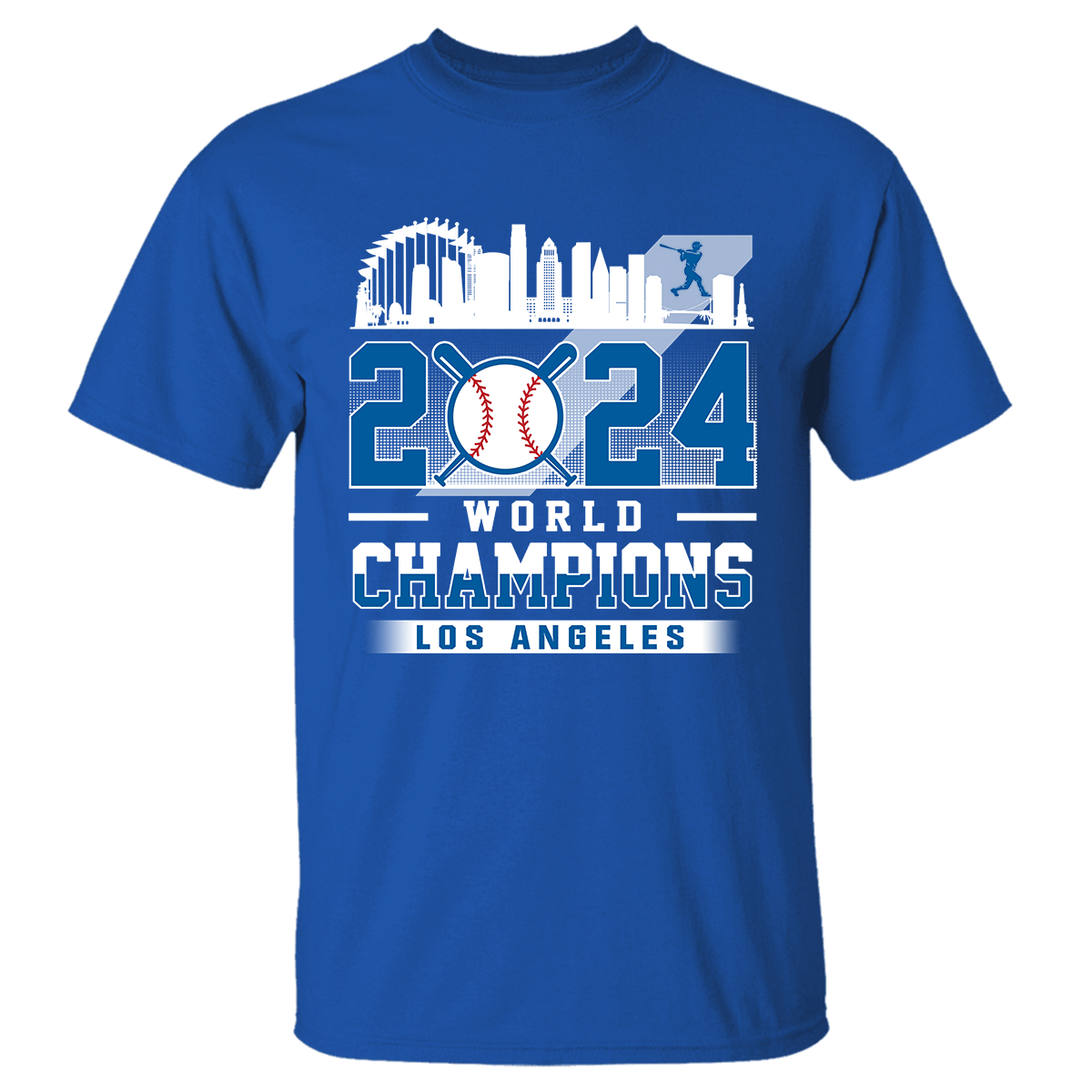 Los Angeles D Baseball 2024 World Champions Sweatshirt, L.A Baseball World Champs Shirt, Los Angeles Baseball Champs Gifts