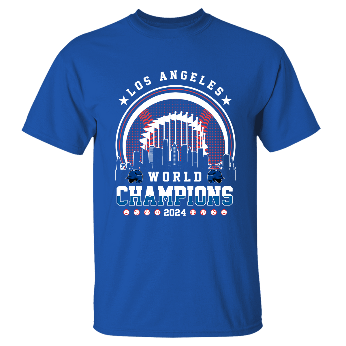 Los Angeles D Baseball Skyline 2024 World Champions Hoodie, L.A World Champs Hoodie, Los Angeles Baseball Champs Gifts