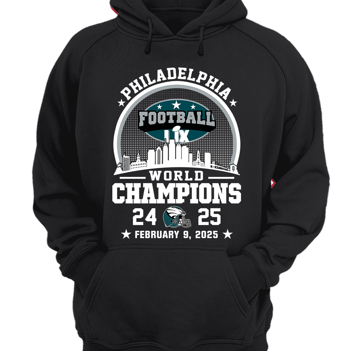 Philadelphia Football Super LIX 2024-2025 World Champions T-Shirt, World Champions 2025 Apparel For Philadelphia Football Lovers