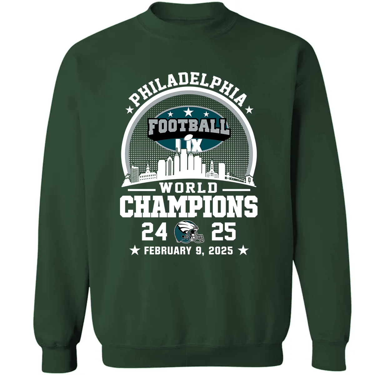 Philadelphia Football Super LIX 2024-2025 World Champions T-Shirt, World Champions 2025 Apparel For Philadelphia Football Lovers