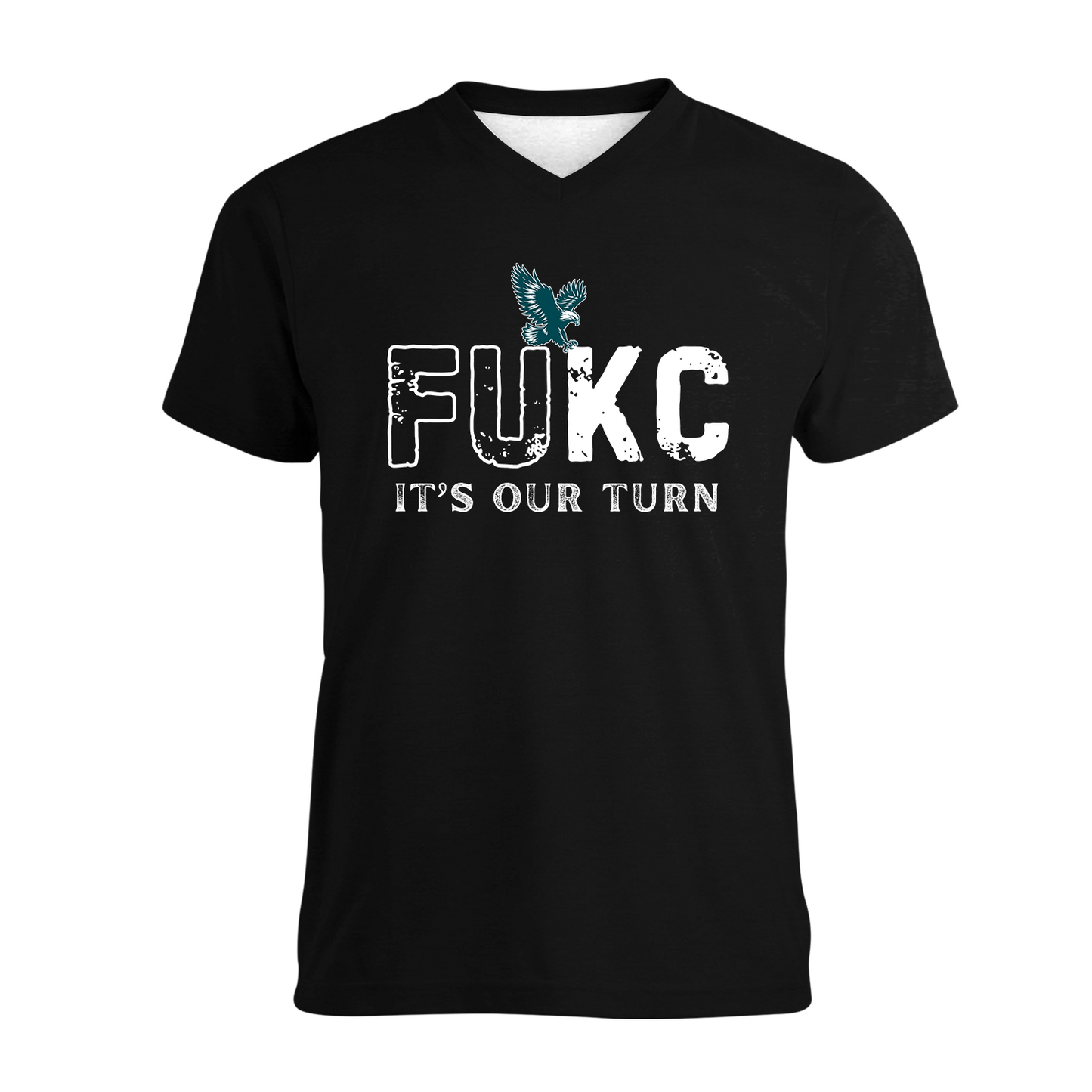 Philadelphia Football Super LIX 2024-2025 Champions FU KC It's Our Turn Long Sleeve Shirt, Philadelphia Football LIX Champions Apparel