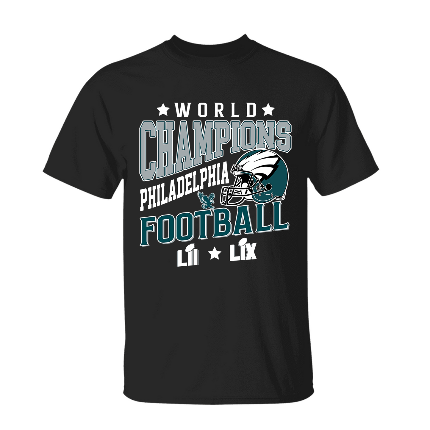 Philadelphia Football Super LIX 2024-2025 2x World Champions T-Shirt, 2x World Champions Apparel For Philadelphia Football Lovers