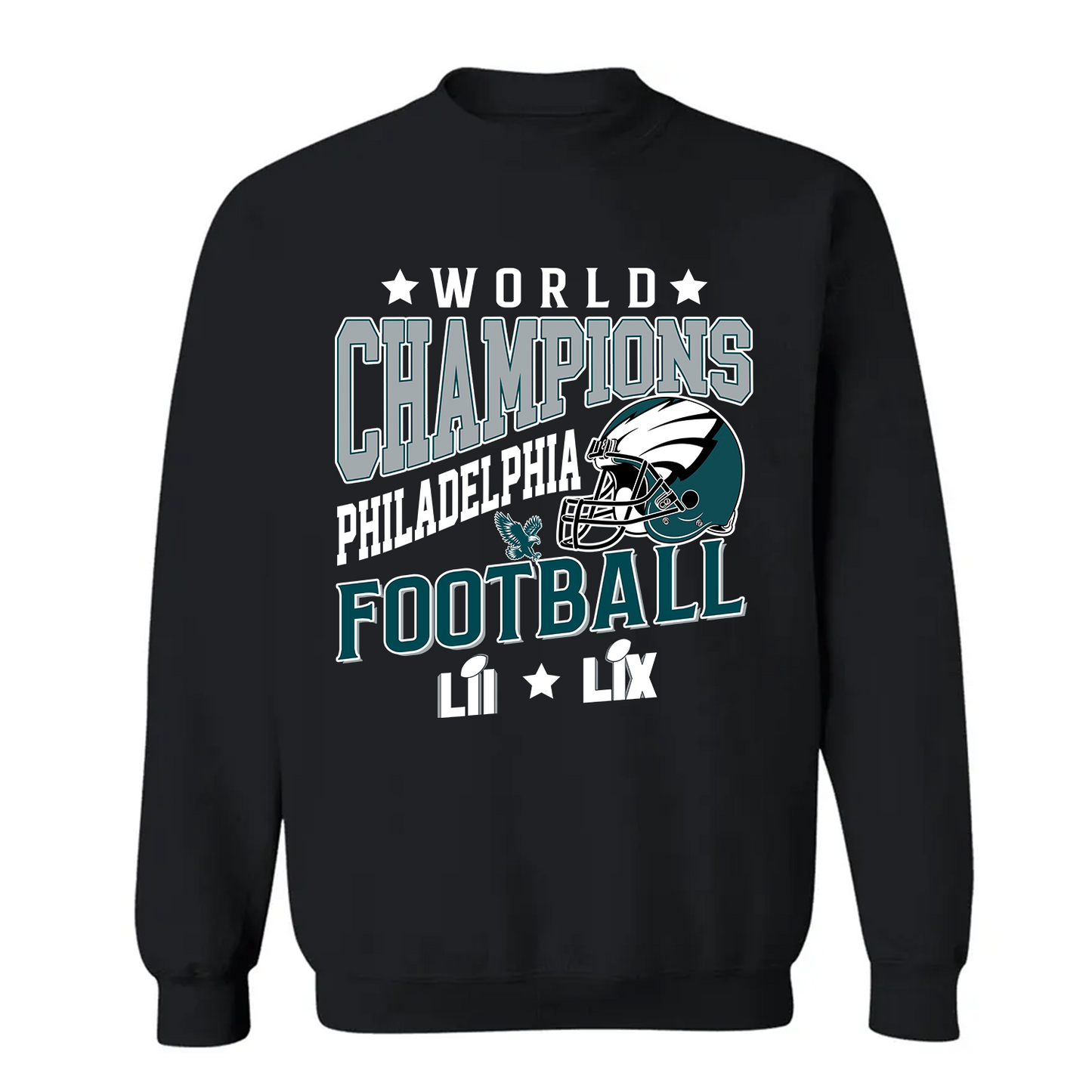 Philadelphia Football Super LIX 2024-2025 2x World Champions T-Shirt, 2x World Champions Apparel For Philadelphia Football Lovers