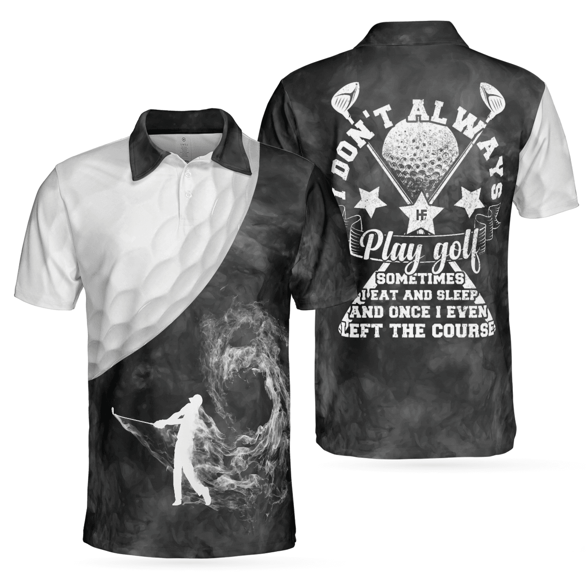 Men Golf Polo Shirt - I Don't Often Play Golf Funny Golfing For Golfer Golf Polo Shirt, Black And White Golf Shirt With Sayings, Best Gift For Men, Golf Lover - Cerigifts