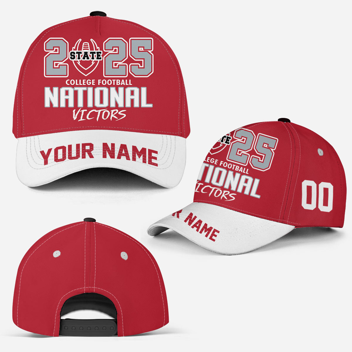 Custom Go Bucks 2025 National Winner Classic Hat Cap, College Football Victors Classic Cap, 2025 Champions Columbus Ohio Custom Classic Hat Cap