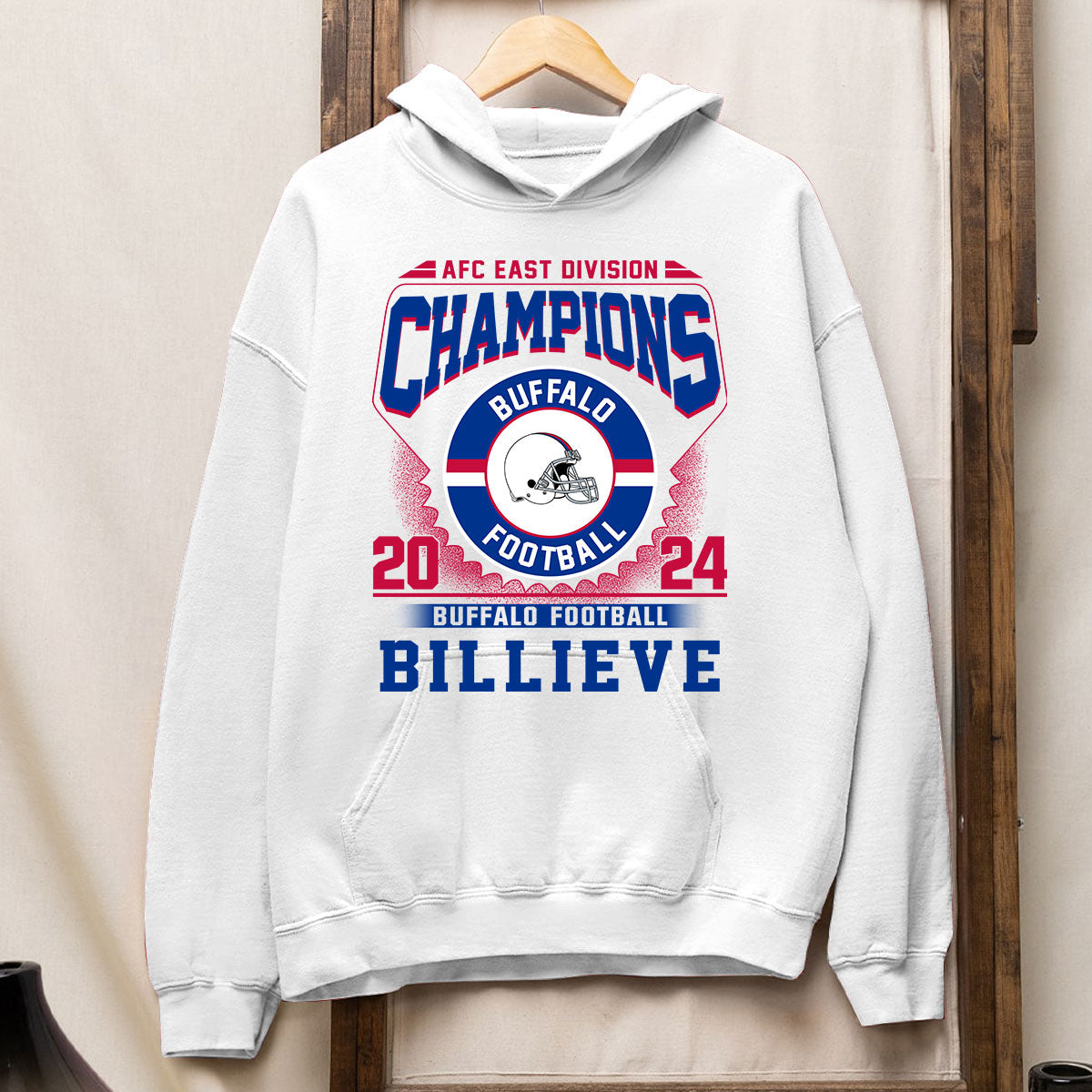 2024 Buffalo American Football AFC East Champions Billieve t shirt, Billieve Buffalo Football AFC East Champs Shirts