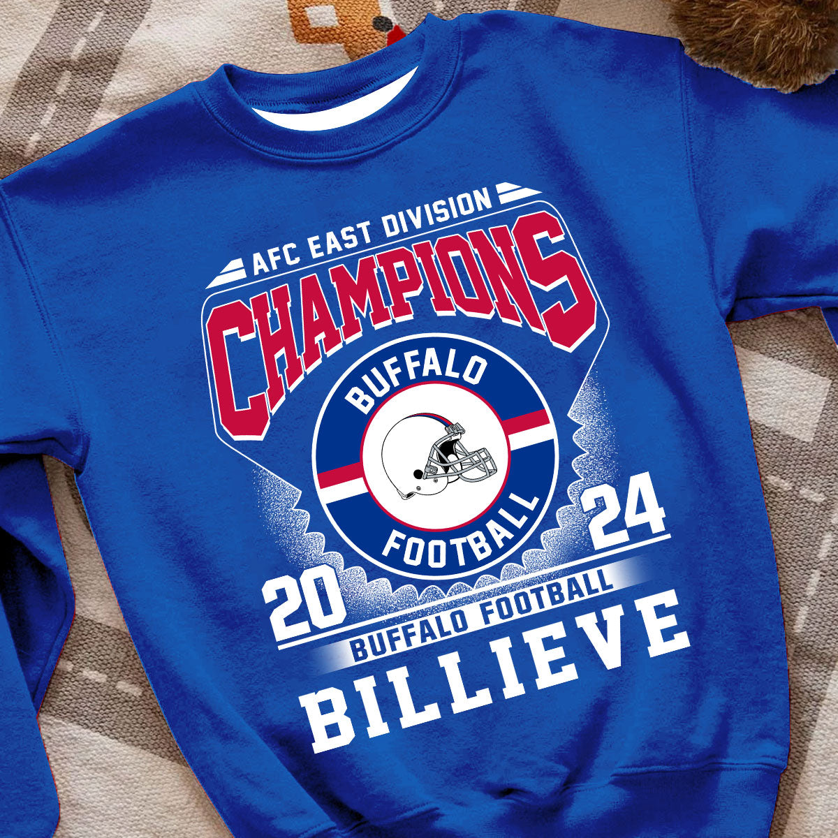 2024 Buffalo American Football AFC East Champions Billieve t shirt, Billieve Buffalo Football AFC East Champs Shirts