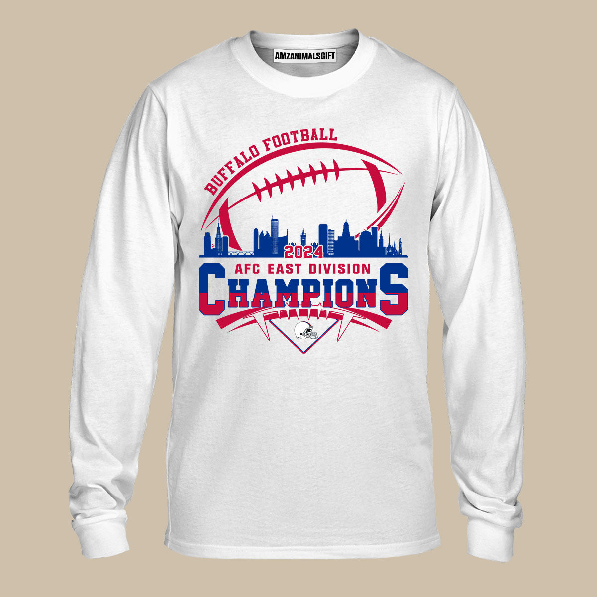 Buffalo American Football AFC East Champions Shirt 2024, 2024 Buffalo Skyline Football AFC East Champs Shirt, Buffalo Football Fan Shirts