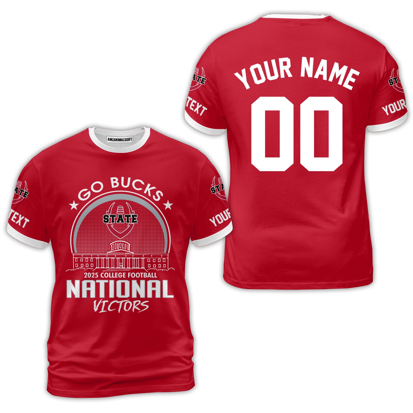 Go Bucks 2025 College Football Victors Custom Double Sided Long Sleeve, National Winner Shirts, 2025 Champions Columbus Ohio Custom Long Sleeve Shirts