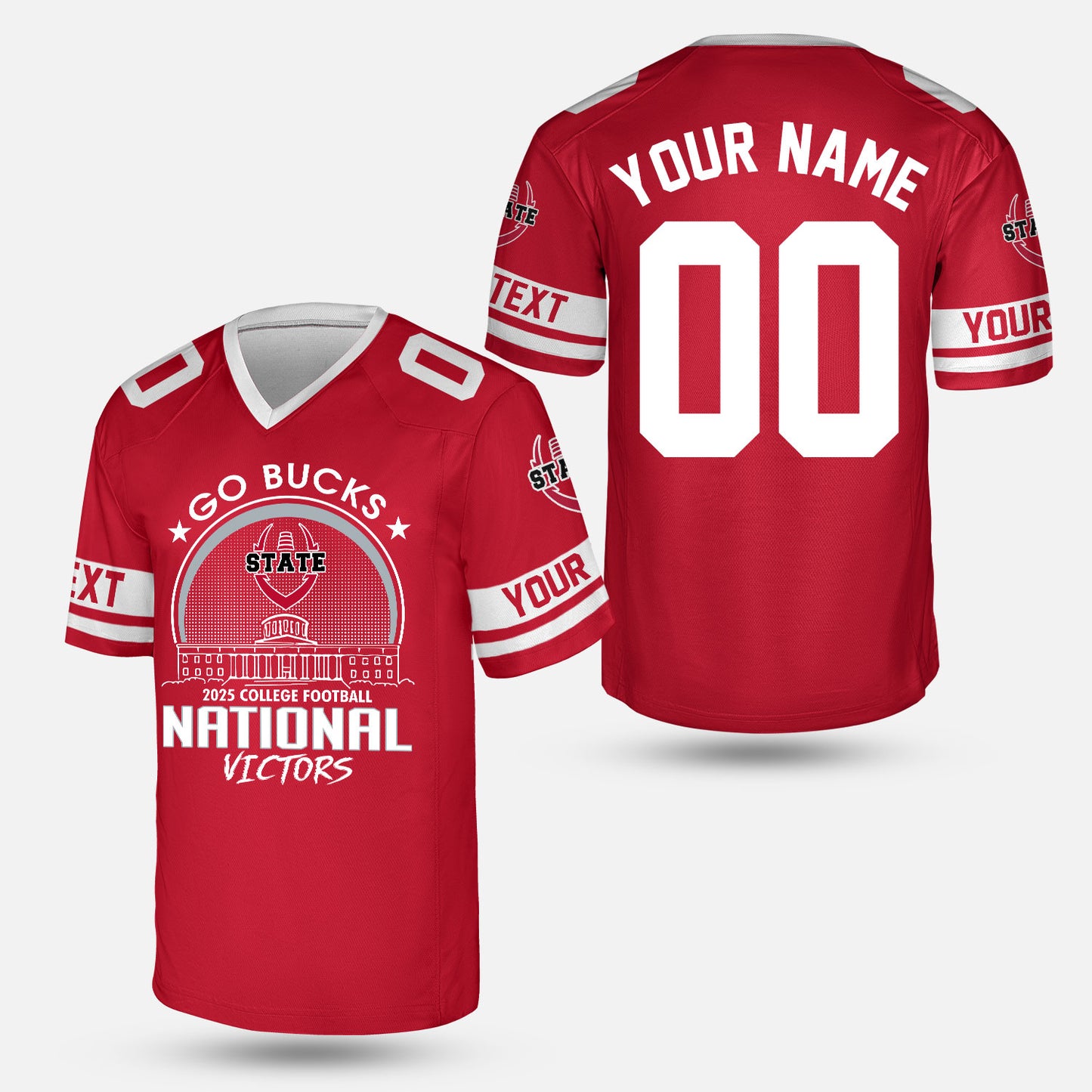 Go Bucks 2025 College Football Victors Custom Double Sided Long Sleeve, National Winner Shirts, 2025 Champions Columbus Ohio Custom Long Sleeve Shirts