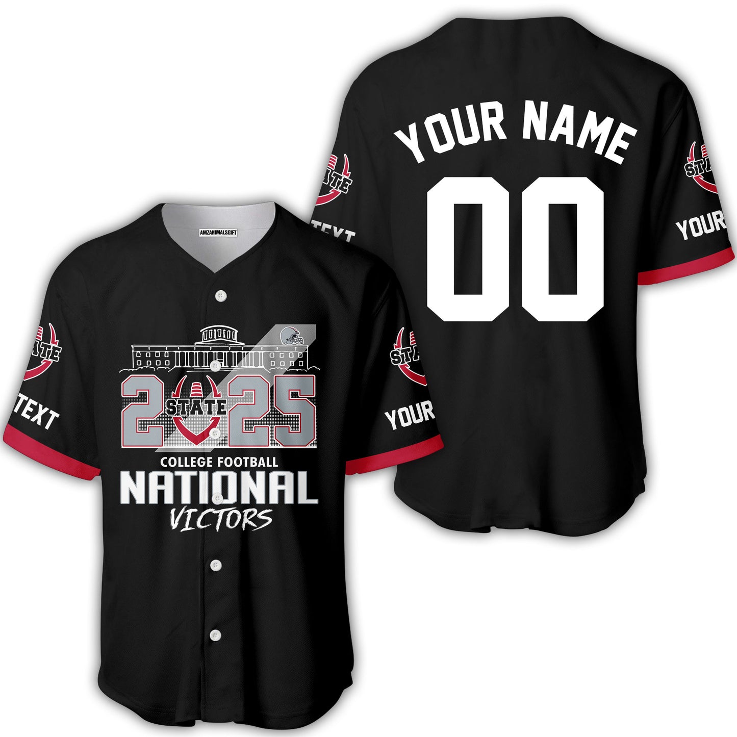Go Bucks 2025 National Winner Skyline Custom Double Sided Shirts, College Football Victors Shirts, 2025 Champions Columbus Ohio Custom 2 Sided Shirts