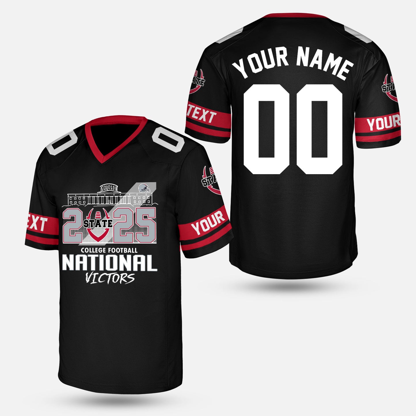 Go Bucks 2025 National Winner Skyline Custom Double Sided Hoodie, College Football Victors Hoodie, 2025 Champions Columbus Ohio Custom 2 Sided Hoodie