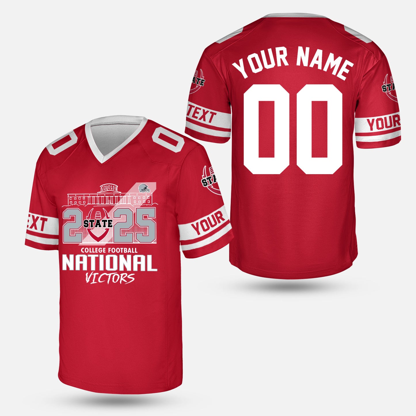 Go Bucks 2025 National Winner Skyline Custom Double Sided Shirts, College Football Victors Shirts, 2025 Champions Columbus Ohio Custom 2 Sided Shirts