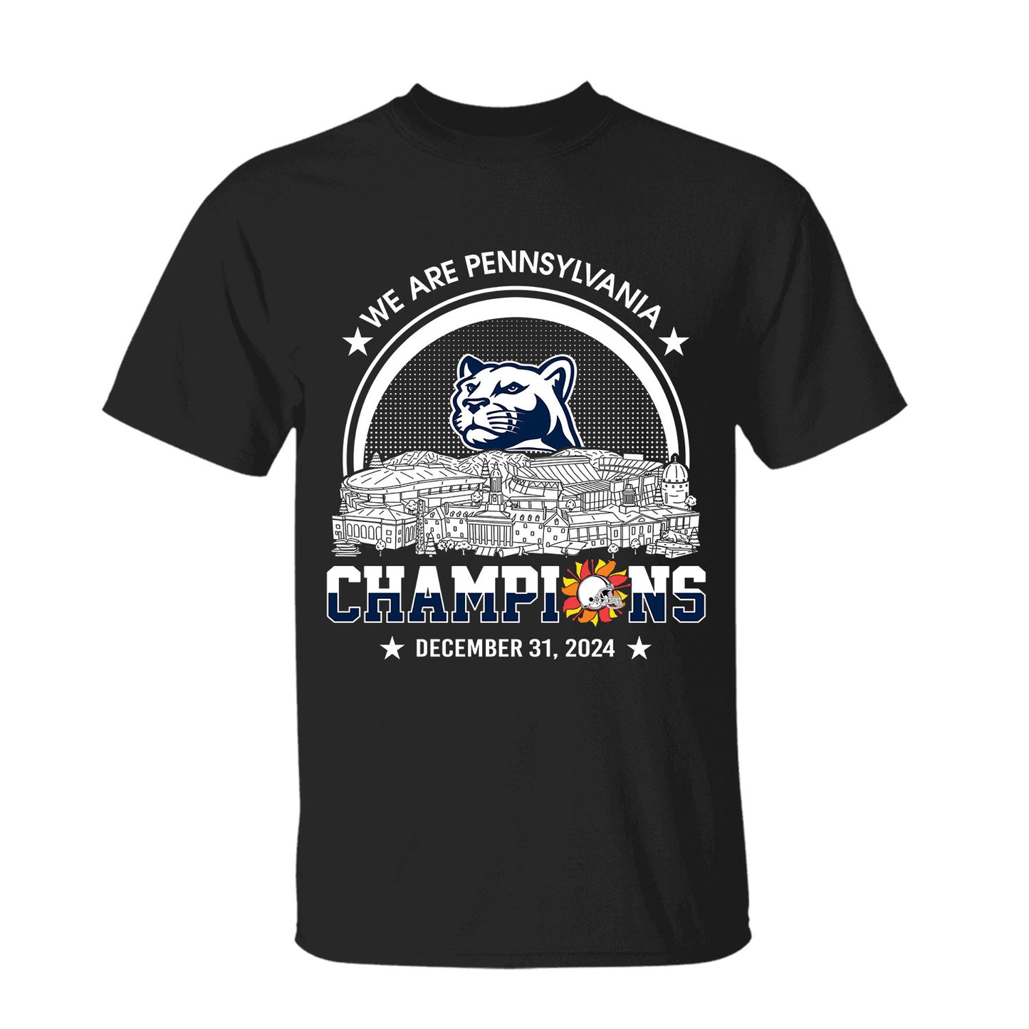 We Are Pennsylvania Football 2024 Fiesta Champions Skyline Long Sleeve Shirt, 2024 Fiesta Champs Long Sleeve Shirt For Pennsylvania Football Fans