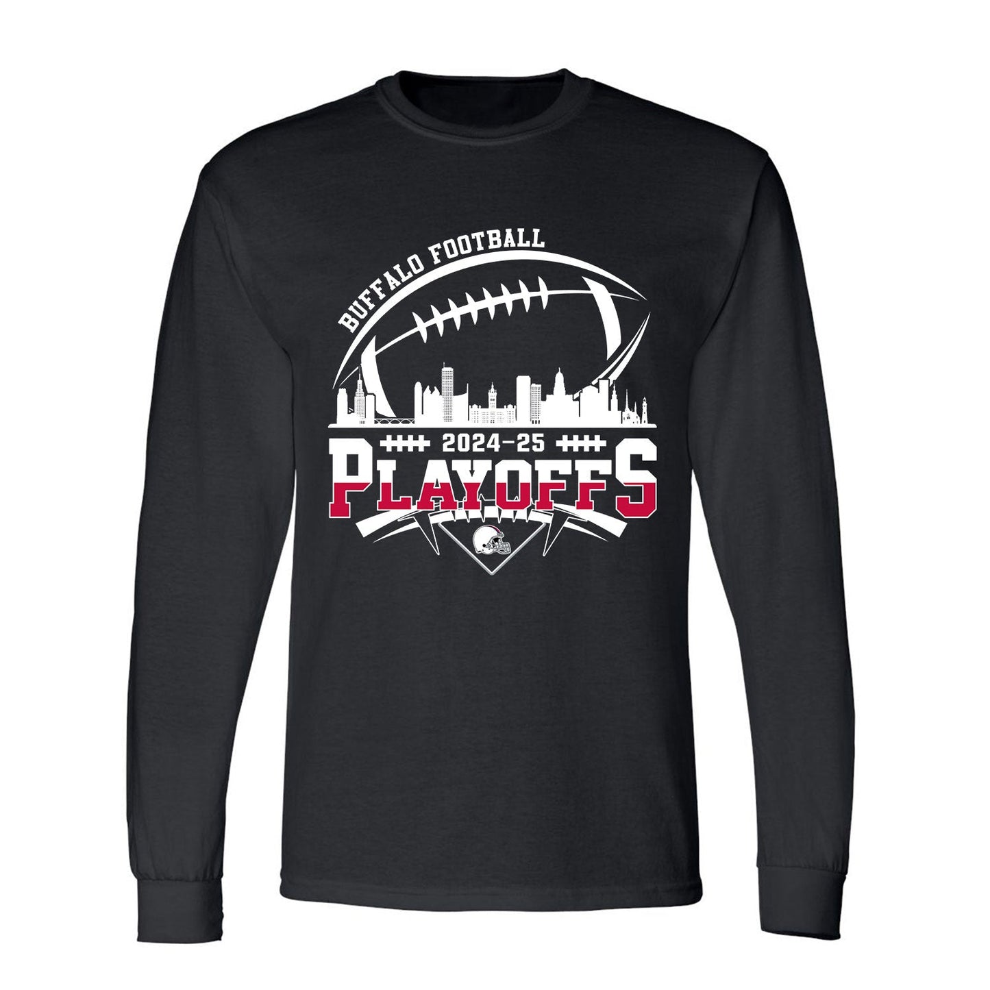 Buffalo American Football 2024-25 Playoffs Skyline Shirts, Buffalo Game Day Division Shirts, Playoffs Shirts For Buffalo Football Fans
