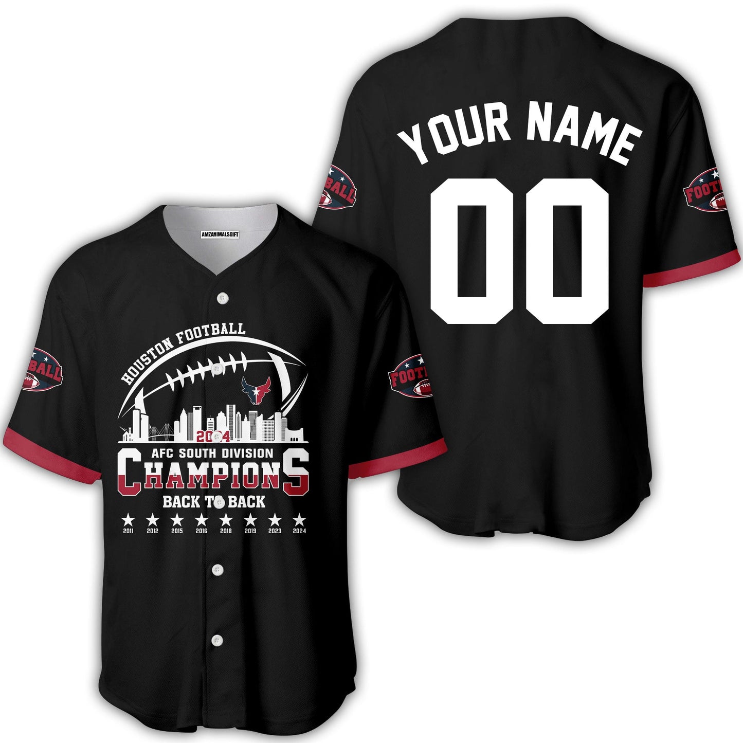 2024 Houston American Football AFC South Champions Custom Hoodie Shirts, Custom Houston Football Division Champion Hoodie Apparel