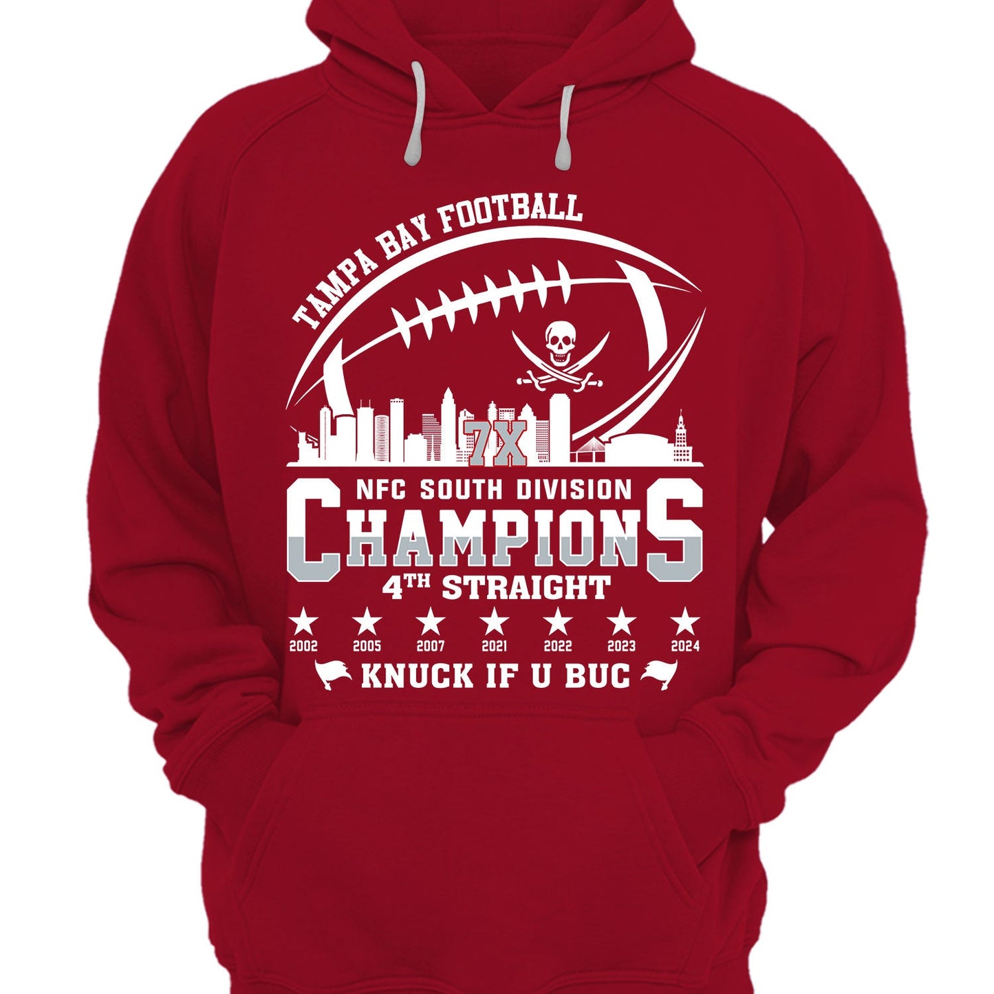 Tampa Bay Football 2024 NFC South Division Champions Skyline Shirts, 2024 NFC South Champs Shirts For Tampa Bay Football Fans