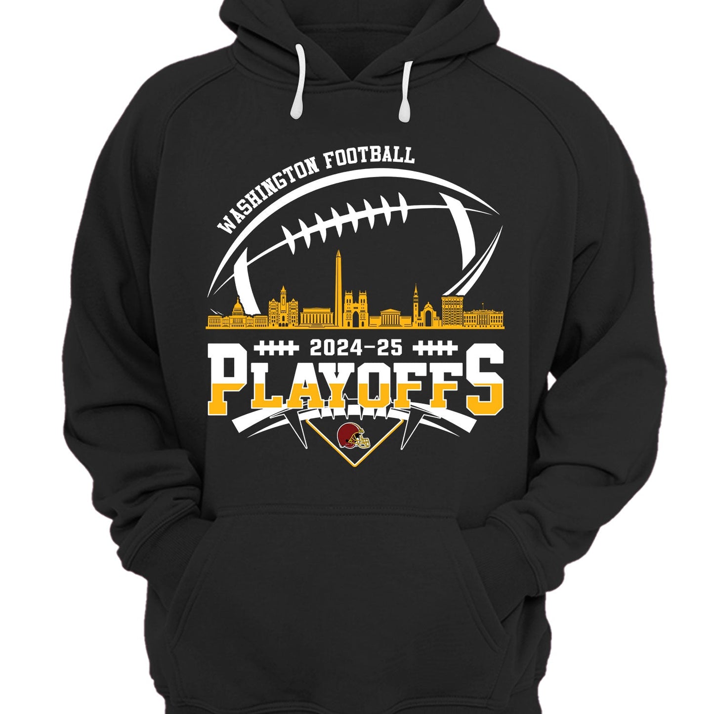 Washington American Football 2024-25 Playoffs Skyline Shirt, Washington Game Day Divisional Playoffs Shirts For Washington Football