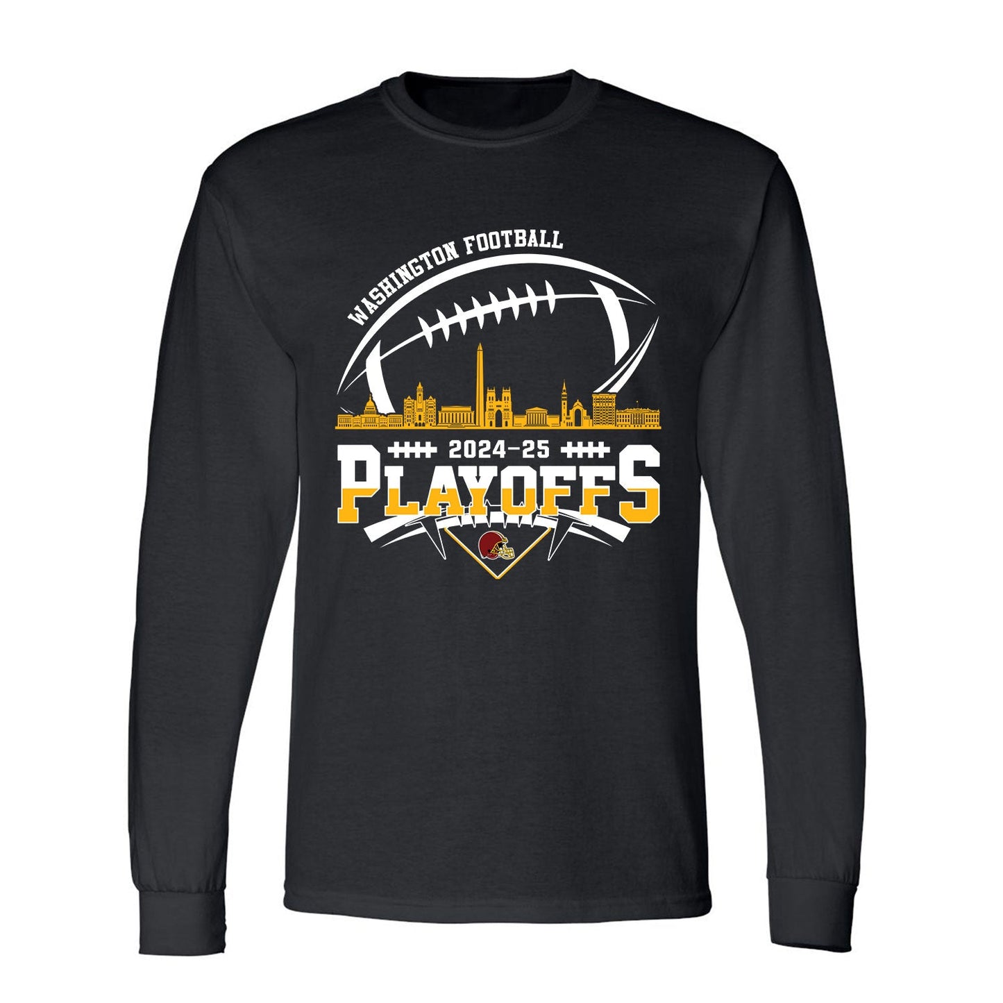 Washington American Football 2024-25 Playoffs Skyline Shirt, Washington Game Day Divisional Playoffs Shirts For Washington Football