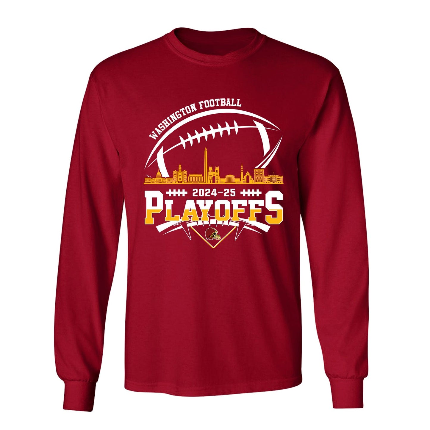 Washington American Football 2024-25 Playoffs Skyline Shirt, Washington Game Day Divisional Playoffs Shirts For Washington Football