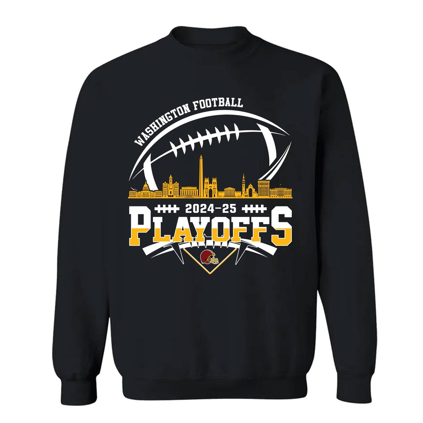 Washington American Football 2024-25 Playoffs Skyline Shirt, Washington Game Day Divisional Playoffs Shirts For Washington Football
