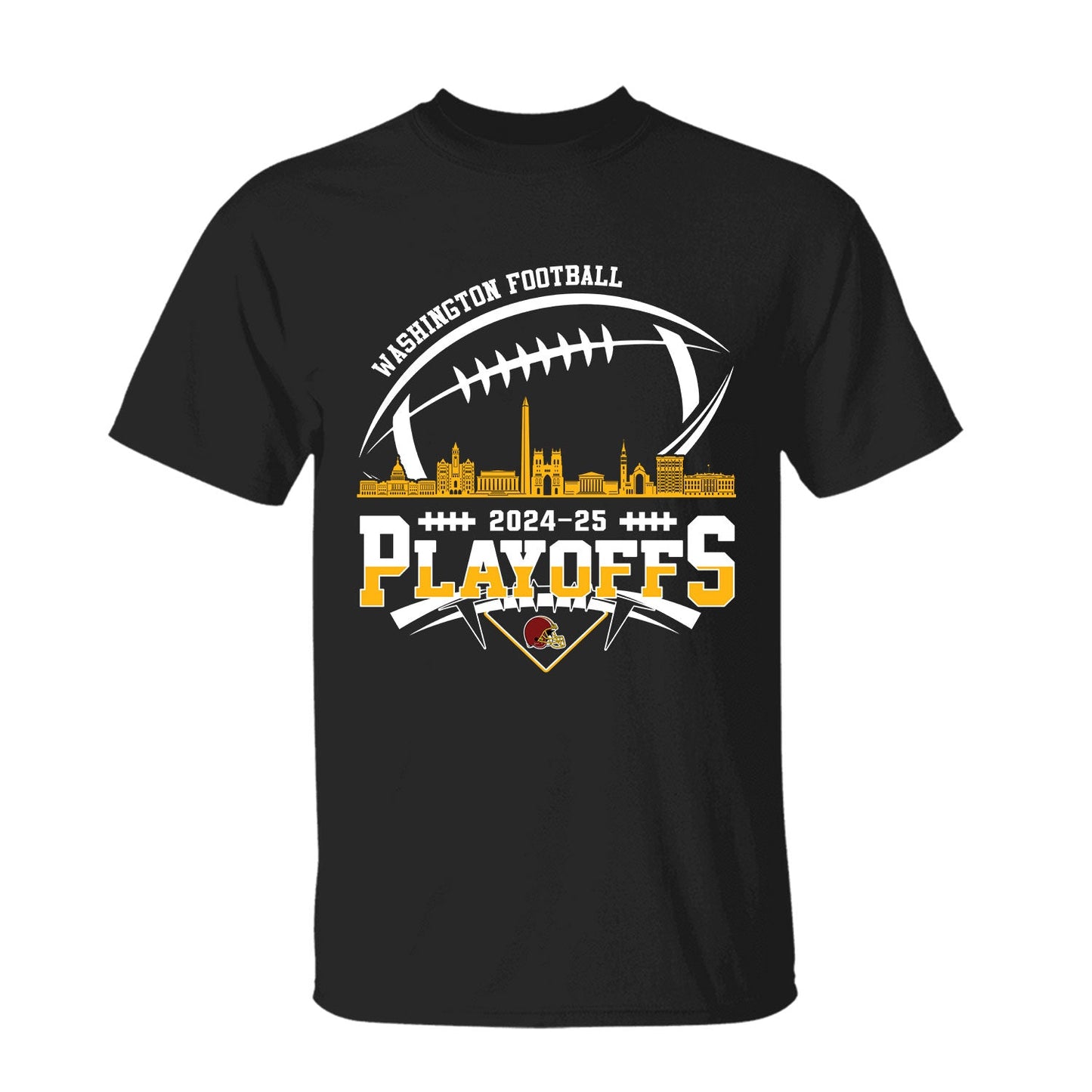 Washington American Football 2024-25 Playoffs Skyline Shirt, Washington Game Day Divisional Playoffs Shirts For Washington Football