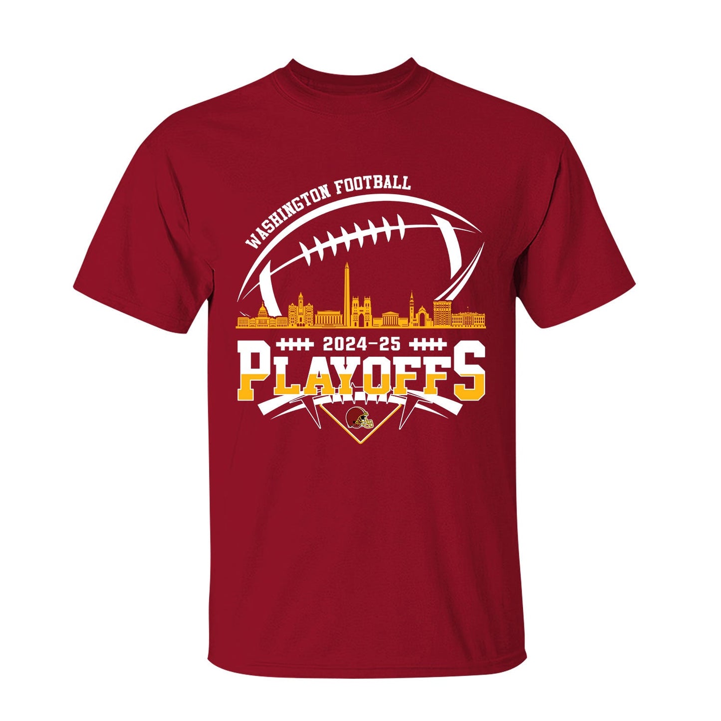 Washington American Football 2024-25 Playoffs Skyline Shirt, Washington Game Day Divisional Playoffs Shirts For Washington Football
