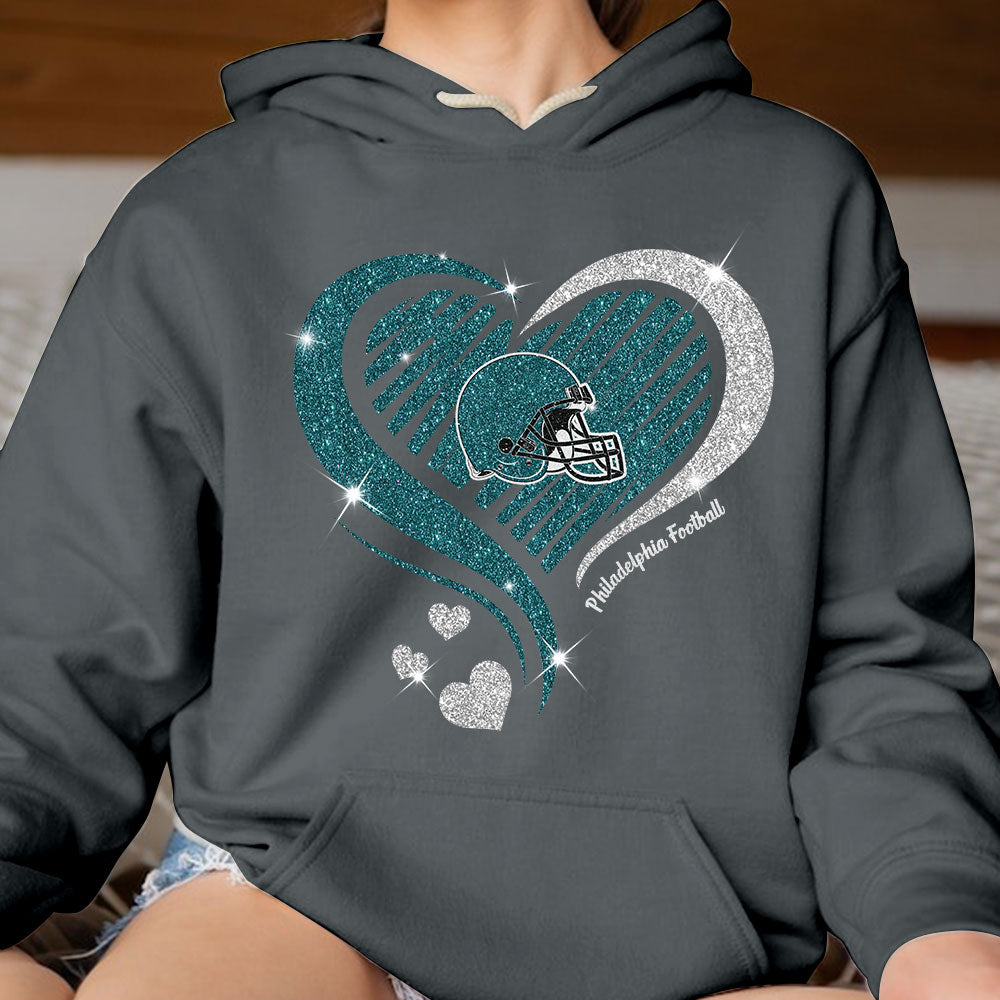 Philadelphia Football Twinkle Heart Sweatshirt, Hoodie, Long Sleeve, T Shirts For Men & Women, Philadelphia Lover