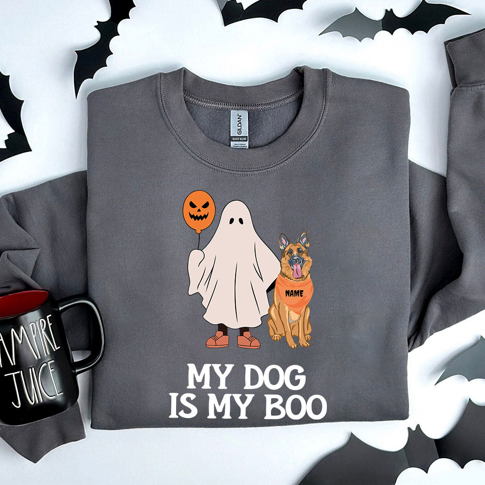 German Sherphed Tshirt, My Dog Is My Boo German Sherphed Shirt, German Sherphed Halloween Gift For Dog Lovers Tshirt
