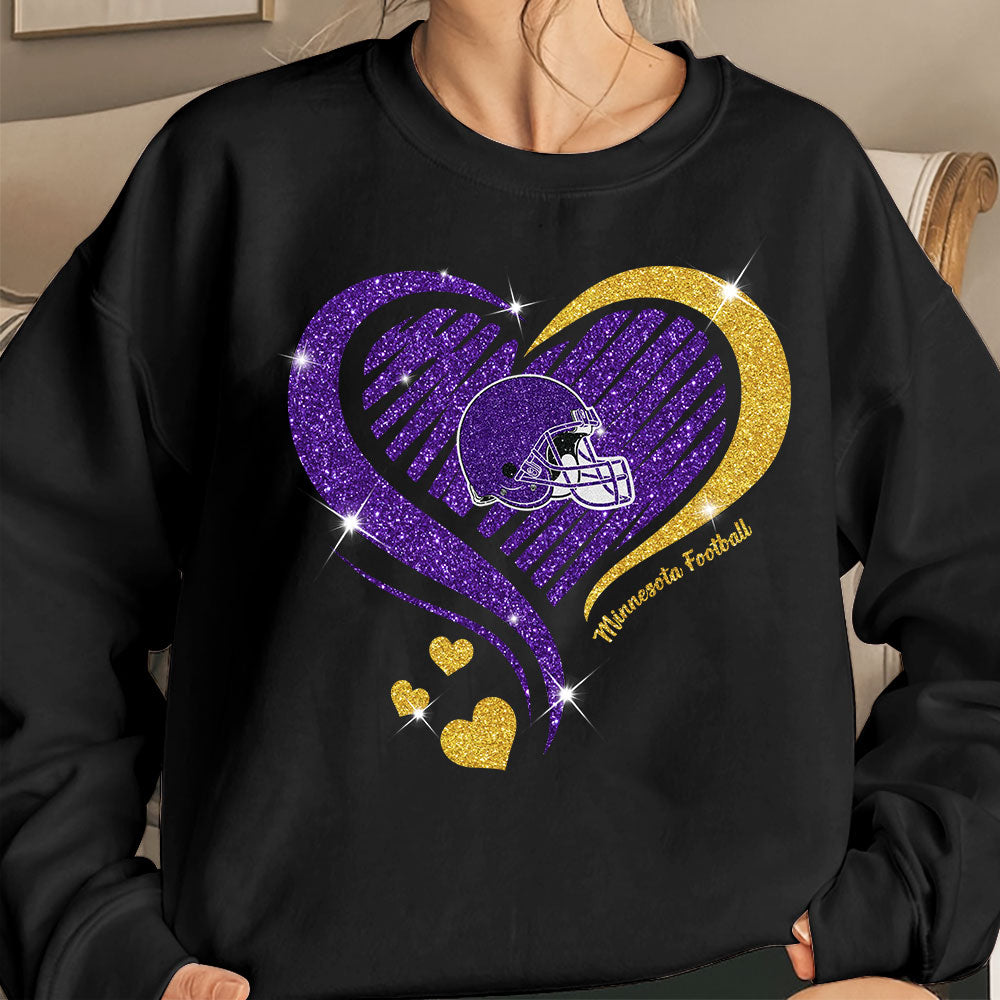 Minnesota Football Twinkle Heart T Shirts, Sweatshirt, Hoodie, Long Sleeve For Men & Women, Minnesota Lover