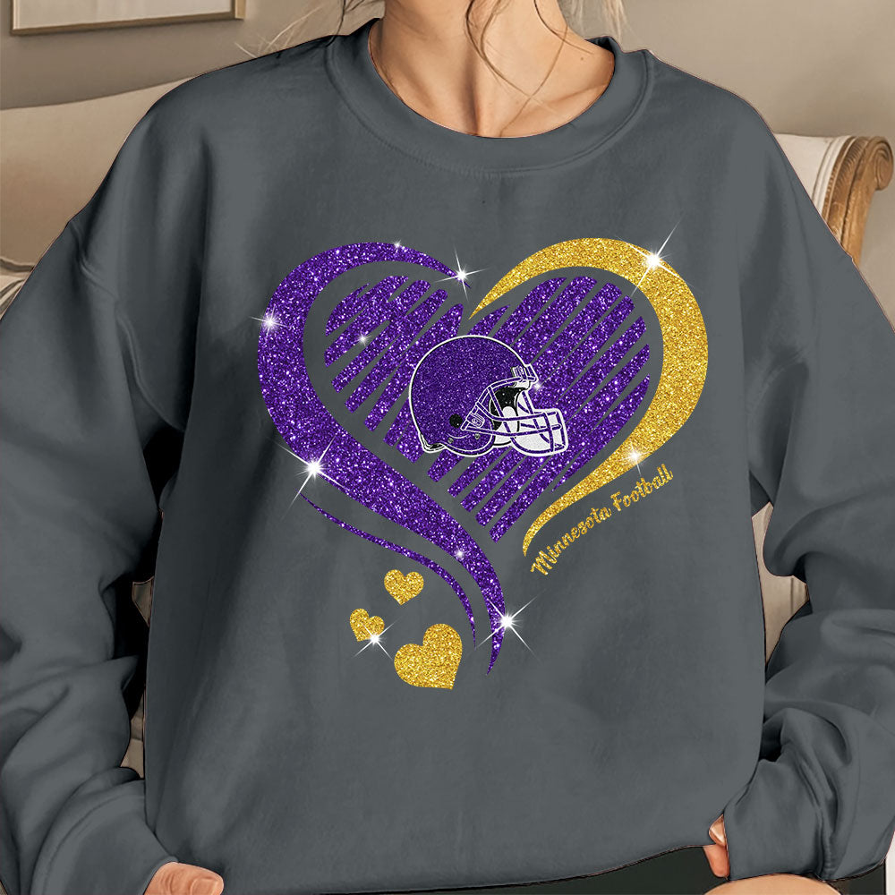 Minnesota Football Twinkle Heart T Shirts, Sweatshirt, Hoodie, Long Sleeve For Men & Women, Minnesota Lover