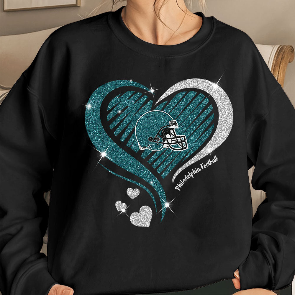 Philadelphia Football Twinkle Heart Sweatshirt, Hoodie, Long Sleeve, T Shirts For Men & Women, Philadelphia Lover