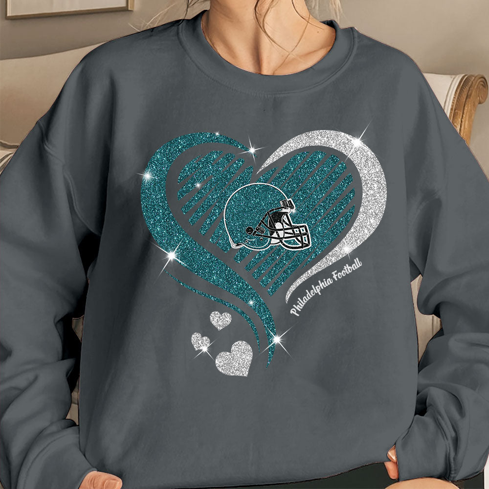 Philadelphia Football Twinkle Heart Sweatshirt, Hoodie, Long Sleeve, T Shirts For Men & Women, Philadelphia Lover