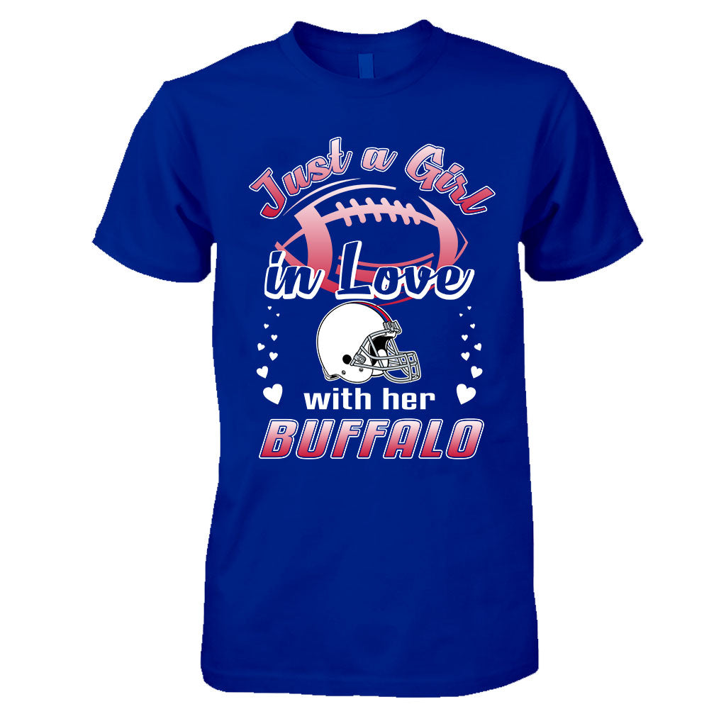 Buffalo Football Just A Girl In Love With her Buffalo Long Sleeve, Sweatshirt, Hoodie, T Shirt - Gift For Mens, Womens and Buffalo Lover