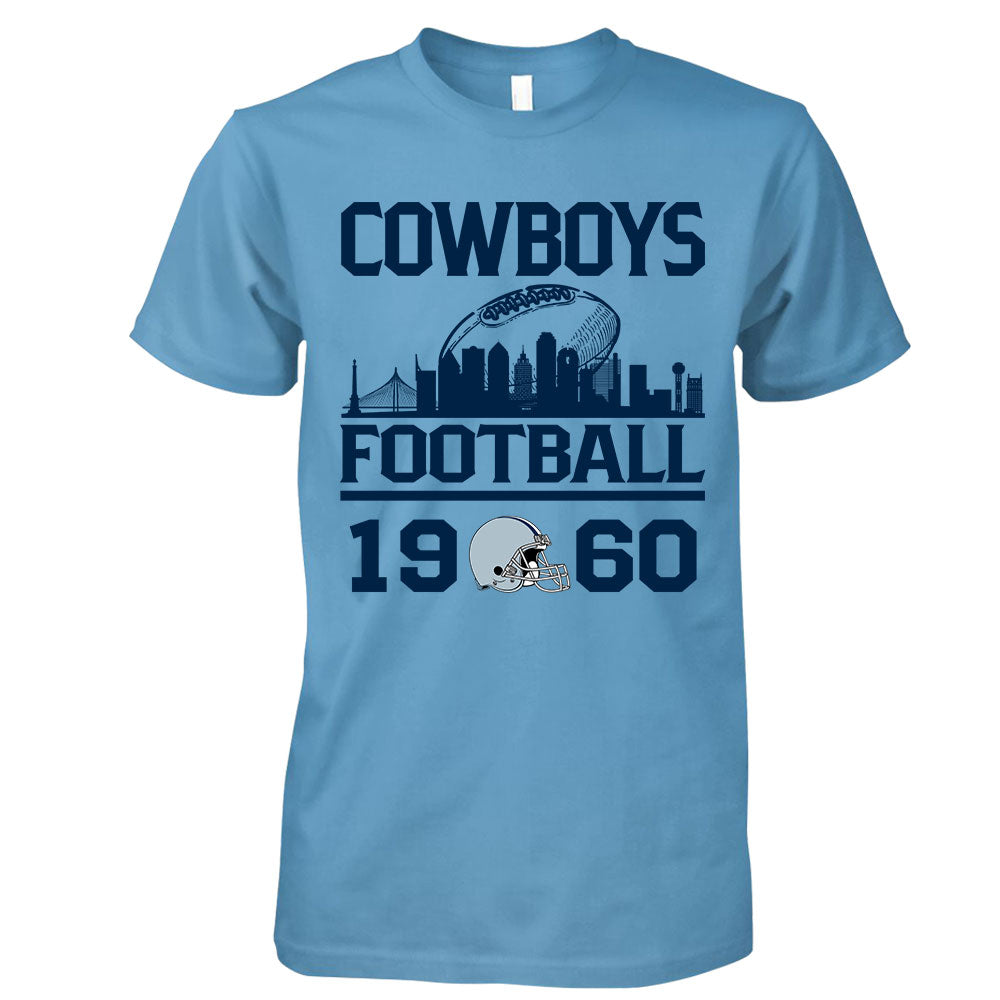 Cowboys Football Skyline Hoodie For Men Women Family Love Cowboys Sport, 1960 Cowboys Football Hoodie