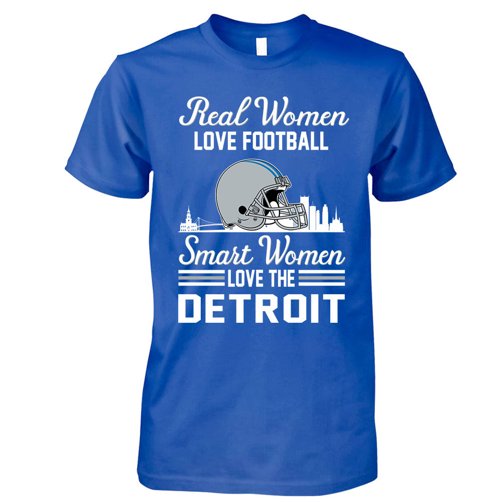 Detroit Football Real Women Love Fottball Smart Women Love The Detroit Hoodie, Sweatshirt, Long Sleeve, T Shirts For Detroit Lovers