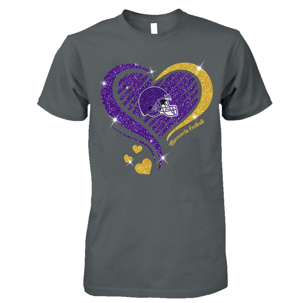 Minnesota Football Twinkle Heart Sweatshirt, Hoodie, Long Sleeve, T Shirts For Men & Women, Minnesota Lover