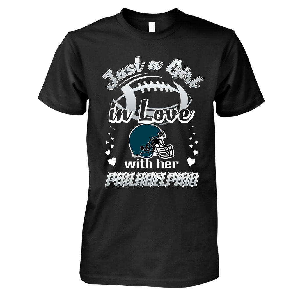 Philadelphia Football Just A Girl In Love With her Philadelphia Sweatshirt, Hoodie, T Shirt, Long Sleeve
