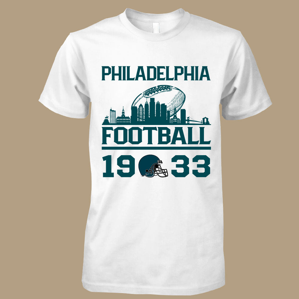 Philadelphia Football Skyline Sweatshirt For Men Women Family Love Philadelphia Sport, 1933 Philadelphia Football Sweatshirt