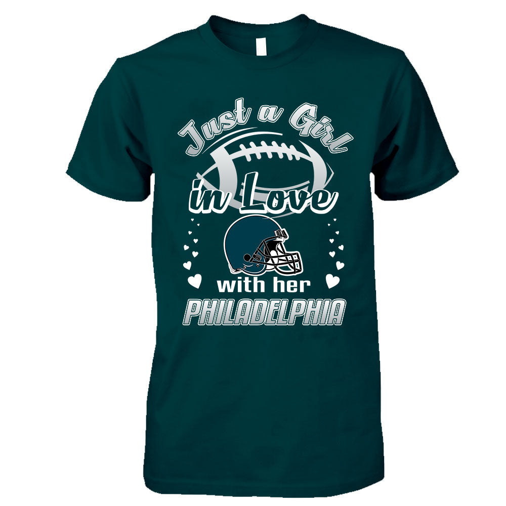 Philadelphia Football Just A Girl In Love With her Philadelphia Sweatshirt, Hoodie, T Shirt, Long Sleeve