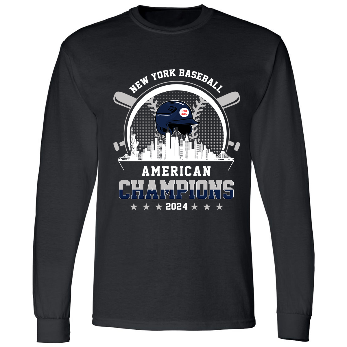 New York Baseball Skyline 2024 American Champions Hoodie, NY Baseball American Champs Hoodie, New York Baseball Champs Gifts