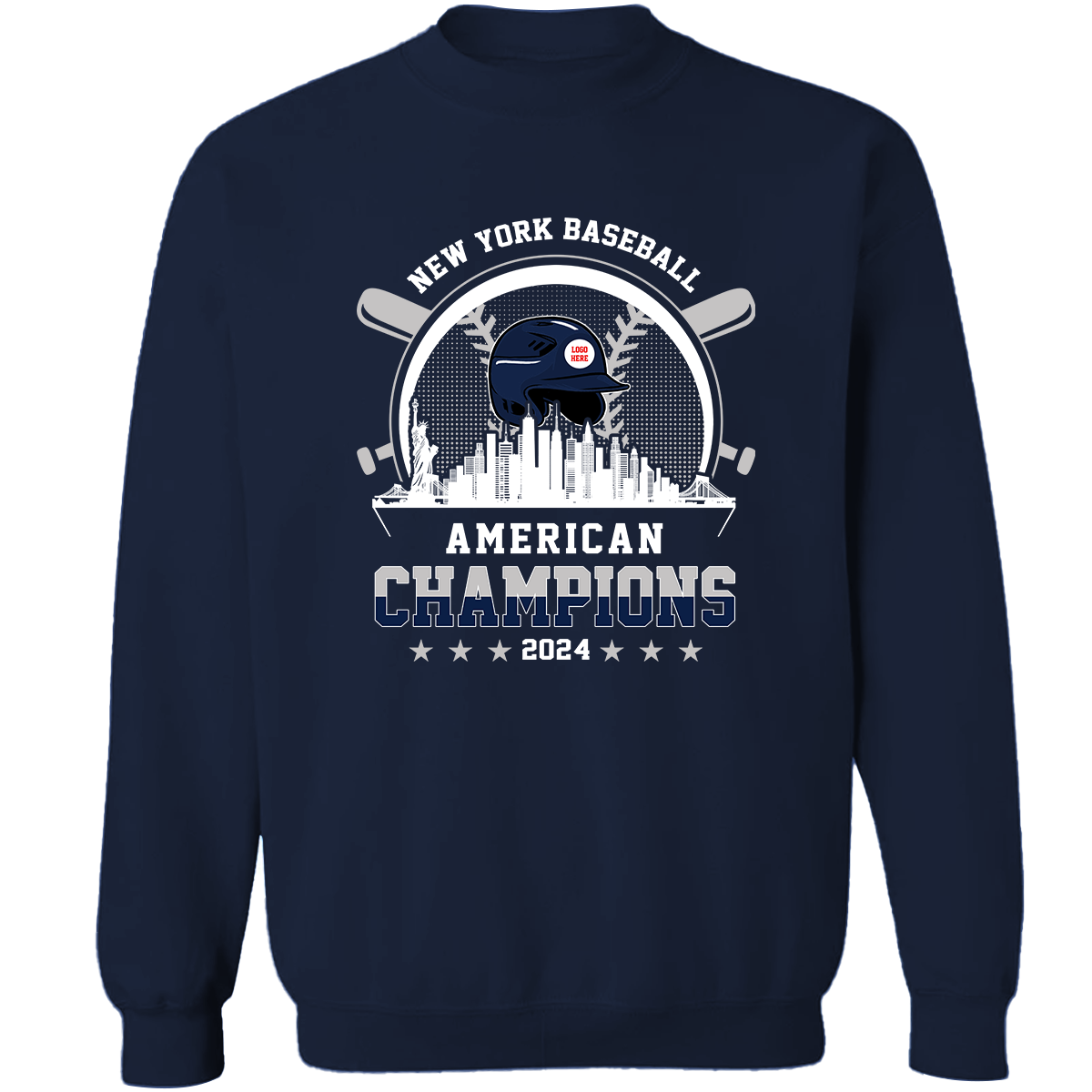 New York Baseball Skyline 2024 American Champions Hoodie, NY Baseball American Champs Hoodie, New York Baseball Champs Gifts