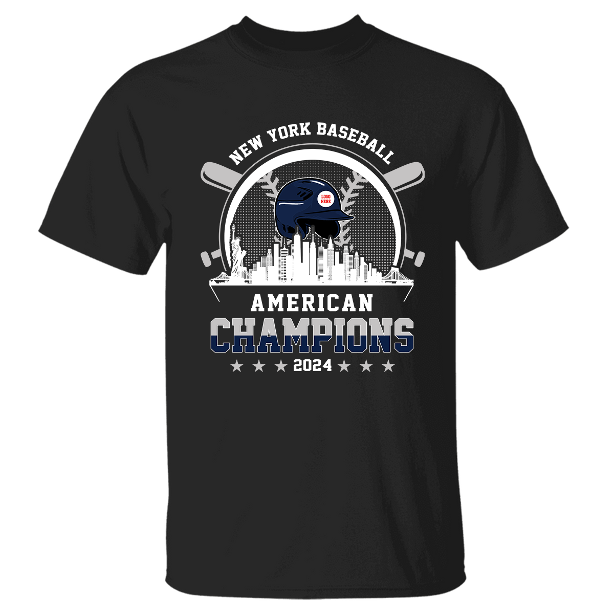 New York Baseball Skyline 2024 American Champions Hoodie, NY Baseball American Champs Hoodie, New York Baseball Champs Gifts